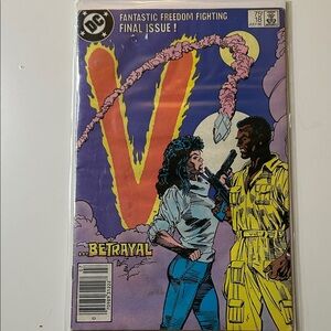 DC V Final Issue Comic Cover — Purple, Yellow & Orange Artwork